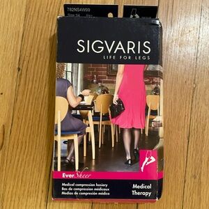 Sigvaris BlackThigh Highs
